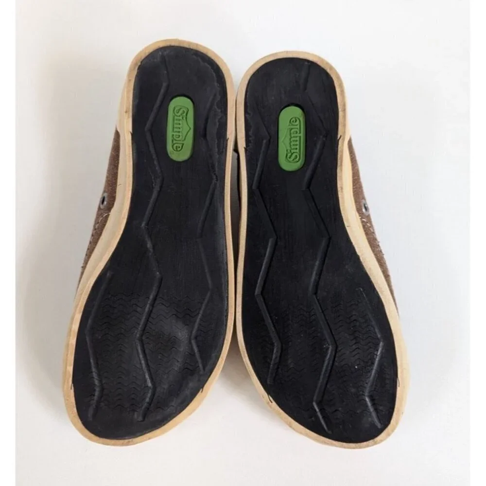 Simple Kids Slip On Eco Friendly 'Eco Sneaks' Sneakers Size 1 Brown Unisex